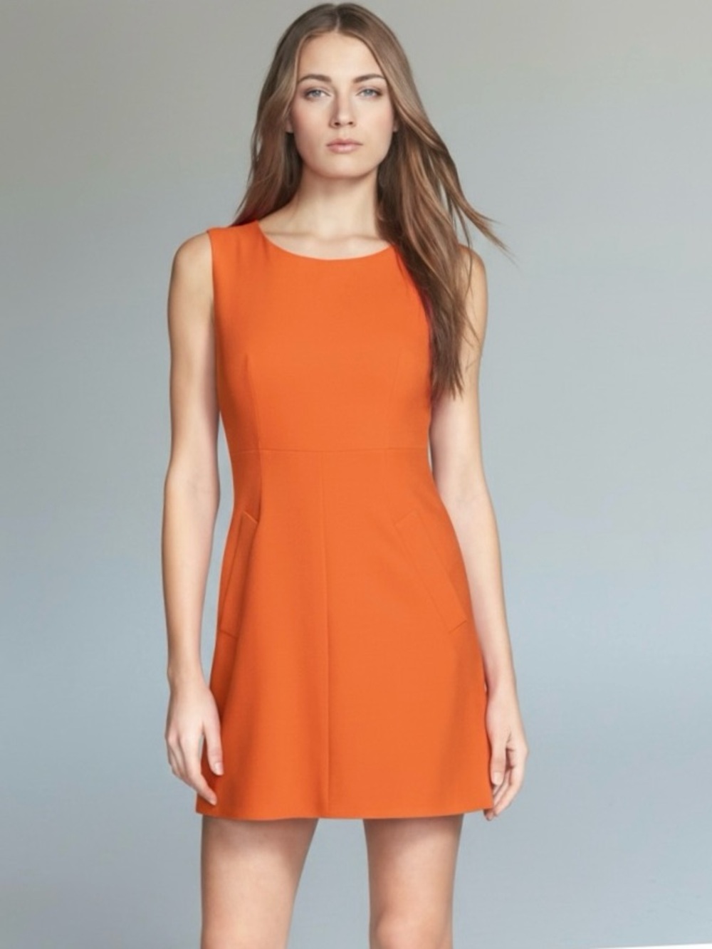 Diane Von Furstenberg Carpreena Mini Dress Orange Sz 4 Contemporary Office Chic